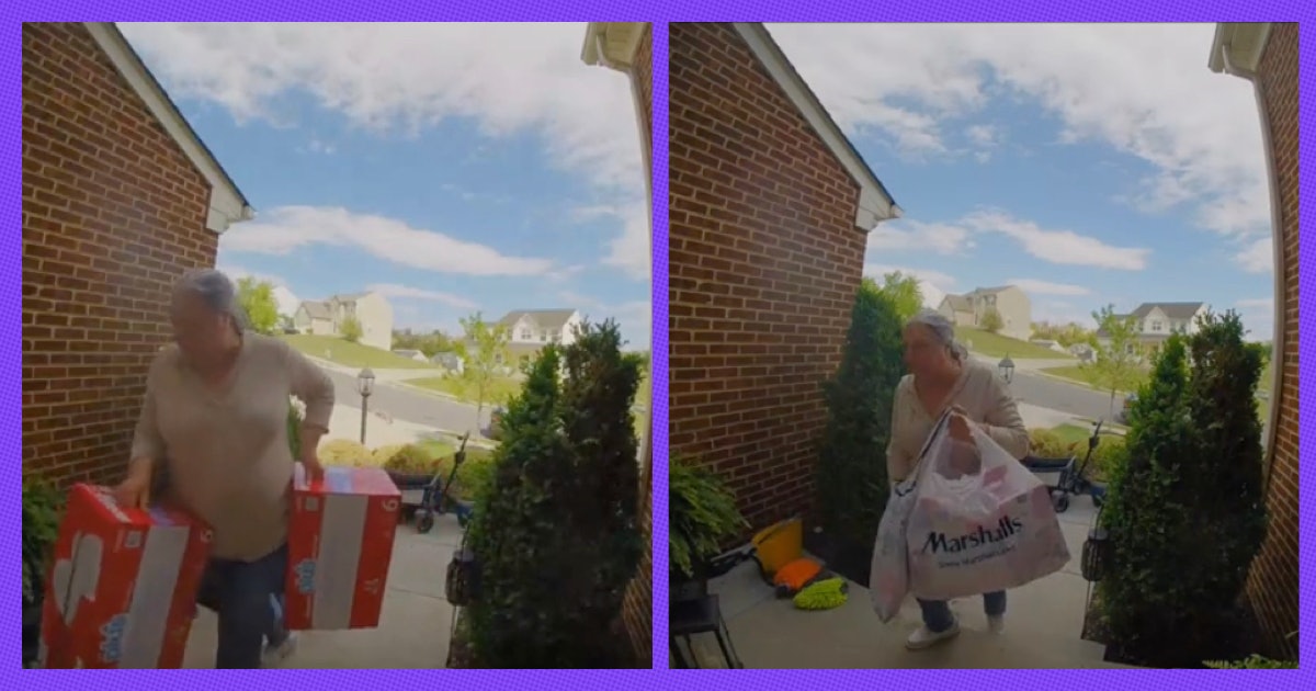 A Doorbell Camera Has Captured The Ideal Mother-In-Law